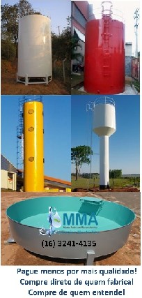 Foto 1 - Reservatórios metálicos para água e combustiveis